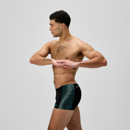 Speedo Endurance+ MAX Tech Panel Aquashorts Black/Turquoise