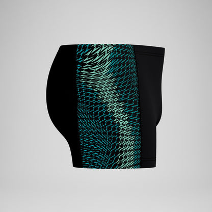 Speedo Endurance+ MAX Tech Panel Aquashorts Black/Turquoise