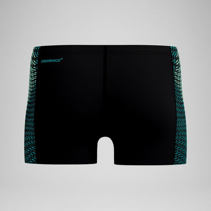 Speedo Endurance+ MAX Tech Panel Aquashorts Black/Turquoise