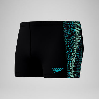 Speedo Endurance+ MAX Tech Panel Aquashorts Black/Turquoise