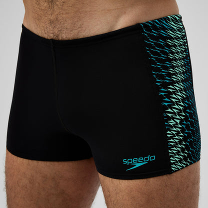 Speedo Endurance+ MAX Tech Panel Aquashorts Black/Turquoise