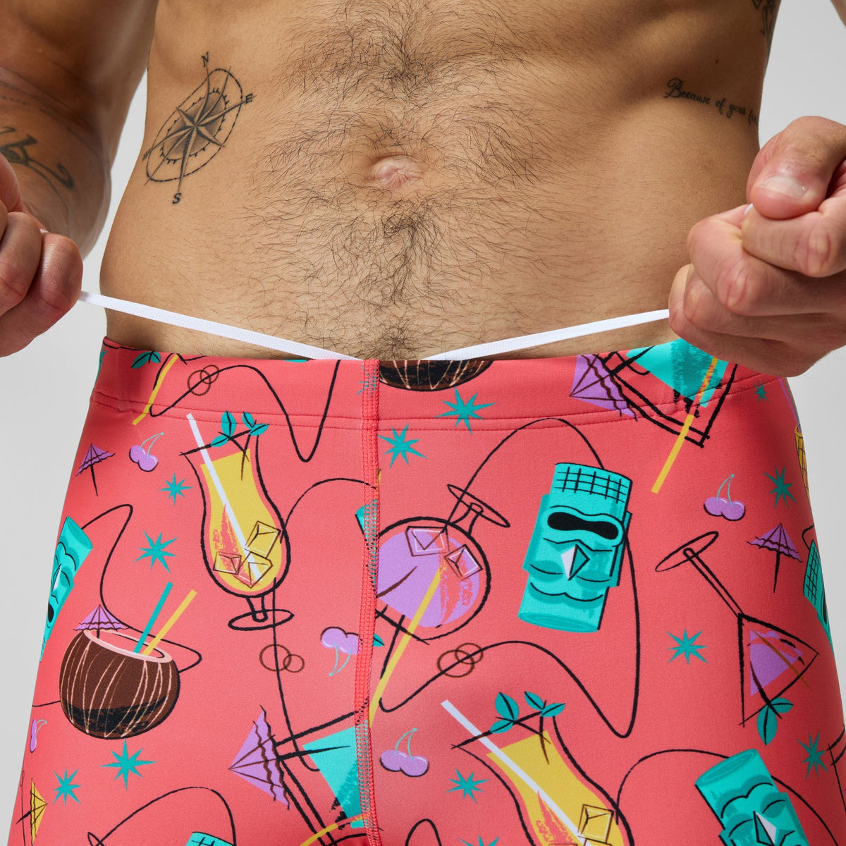 Speedo Print Beachstar Aquashorts Leg Pink
