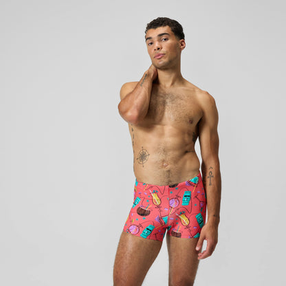 Speedo Print Beachstar Aquashorts Leg Pink