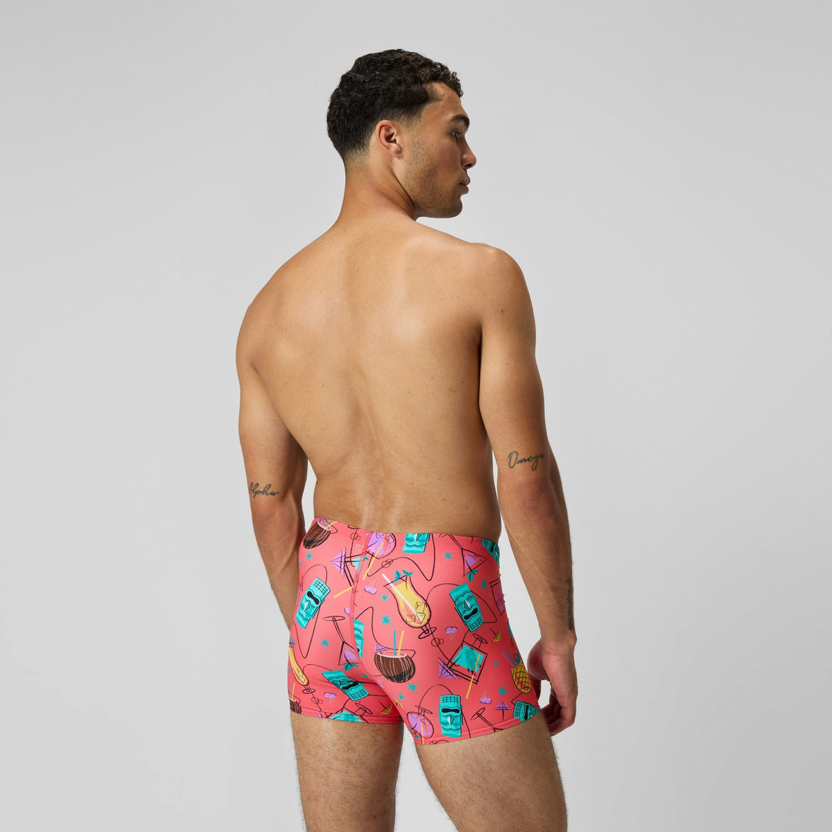 Speedo Print Beachstar Aquashorts Leg Pink