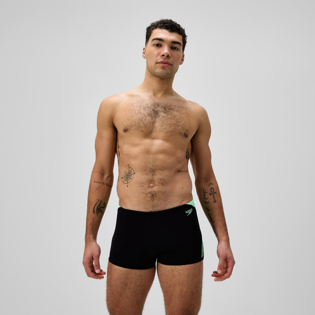 Speedo Hyperboom Splice Aquashorts Black/Green