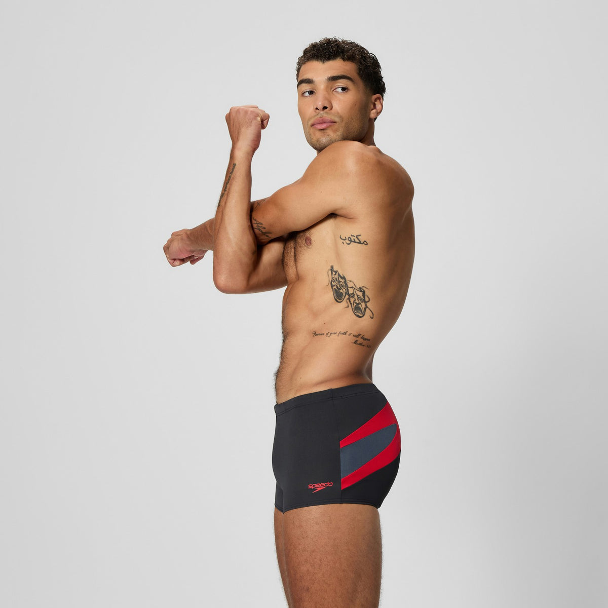 Speedo Hyperboom Aquashorts Black/Red