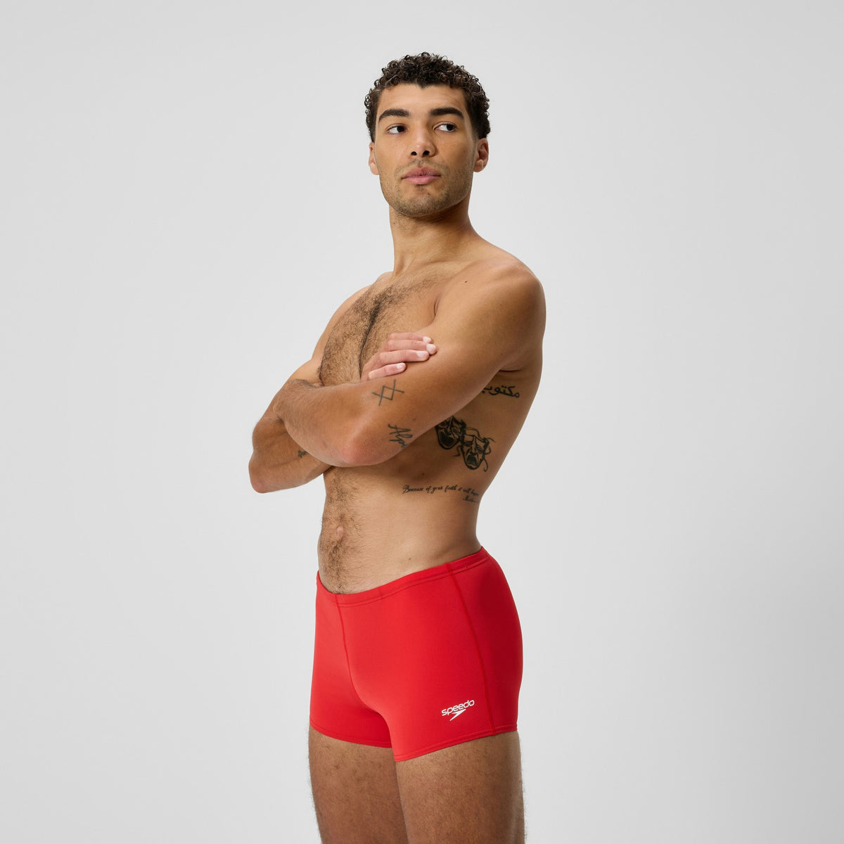 Speedo Endurance+ Logo Aquashorts Red
