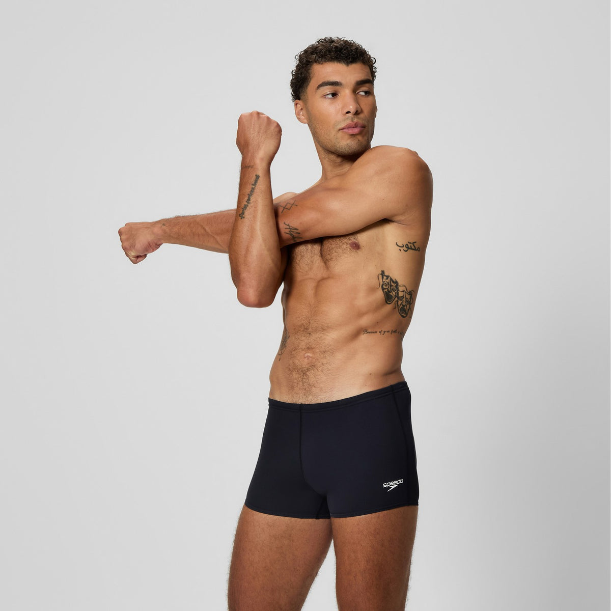 Speedo Endurance+ Logo Aquashorts Black