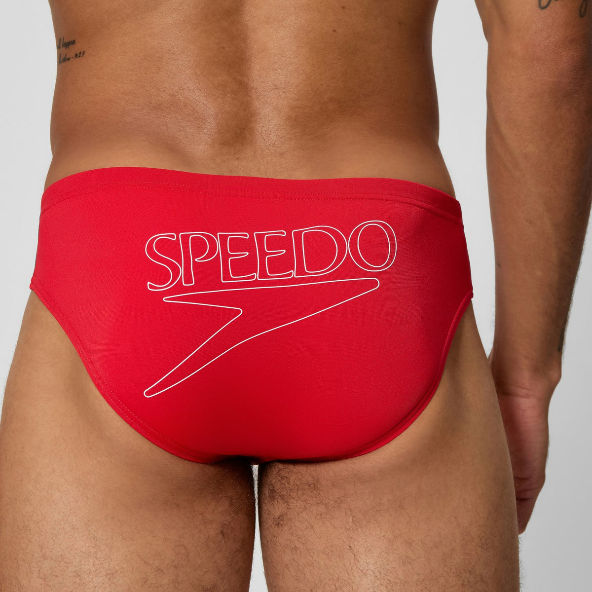 Speedo Endurance+ Logo Brief Red