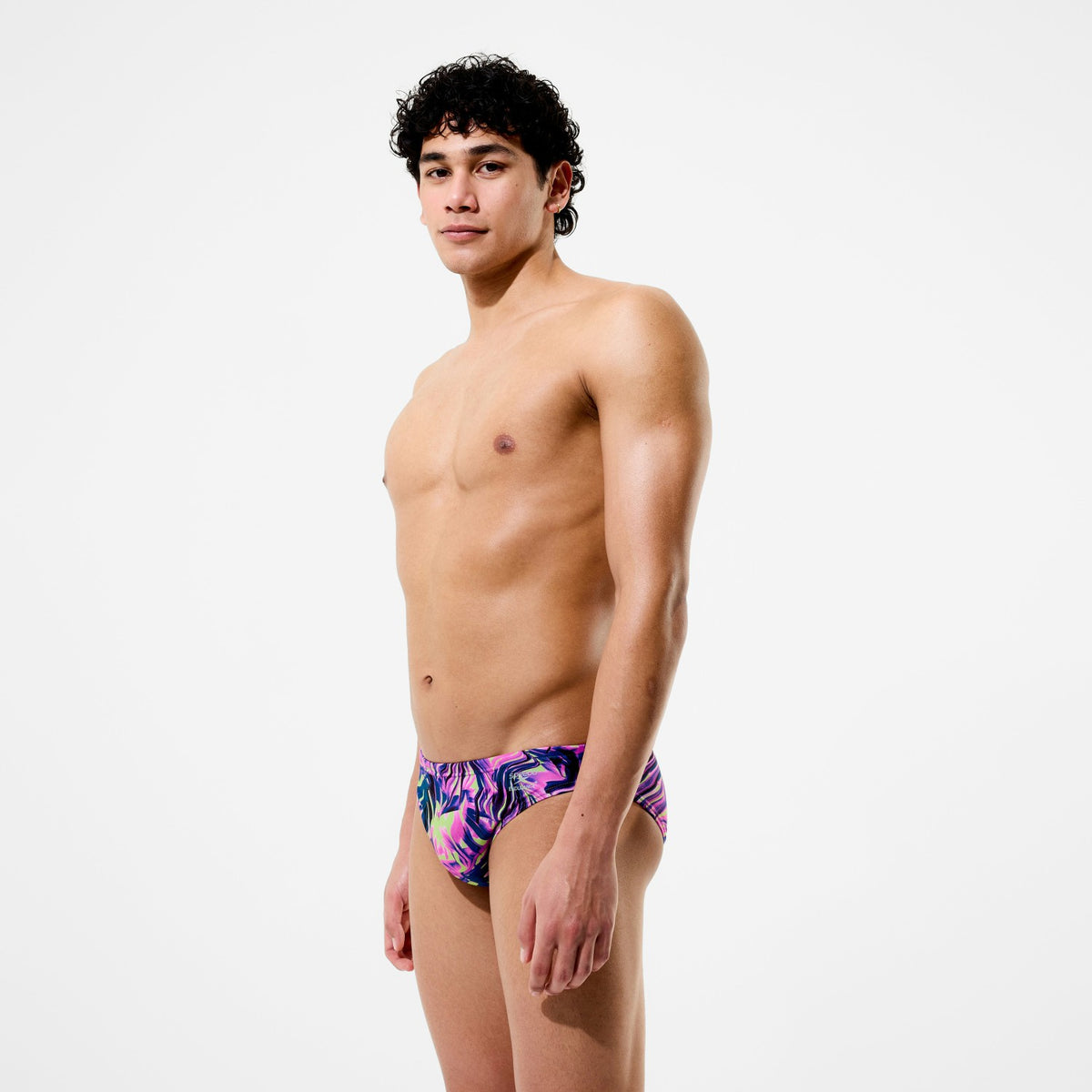 Speedo Club Training Printed Brief Pink/Navy