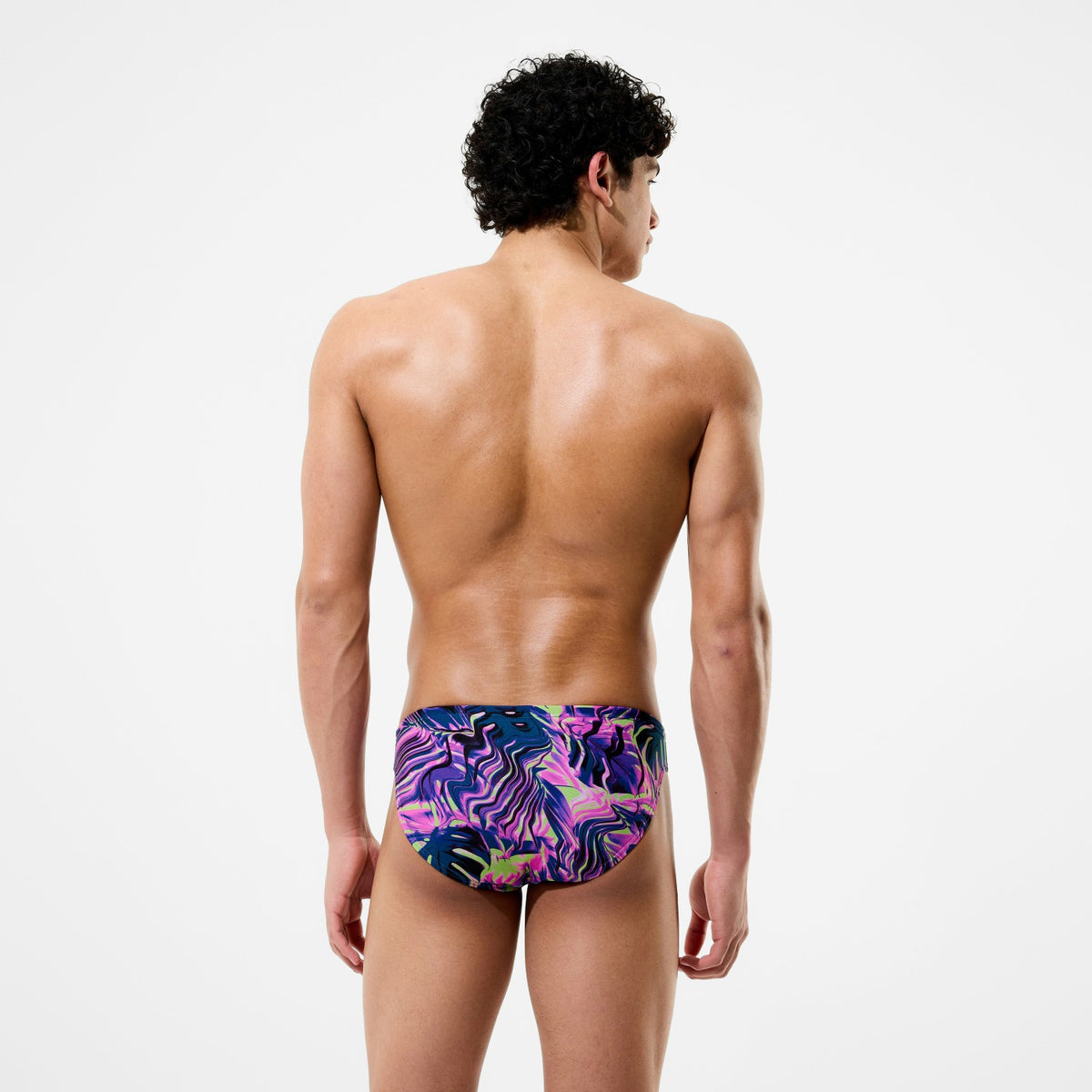 Speedo Club Training Printed Brief Pink/Navy