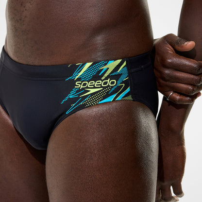 Speedo Medley Logo Brief Black/Green