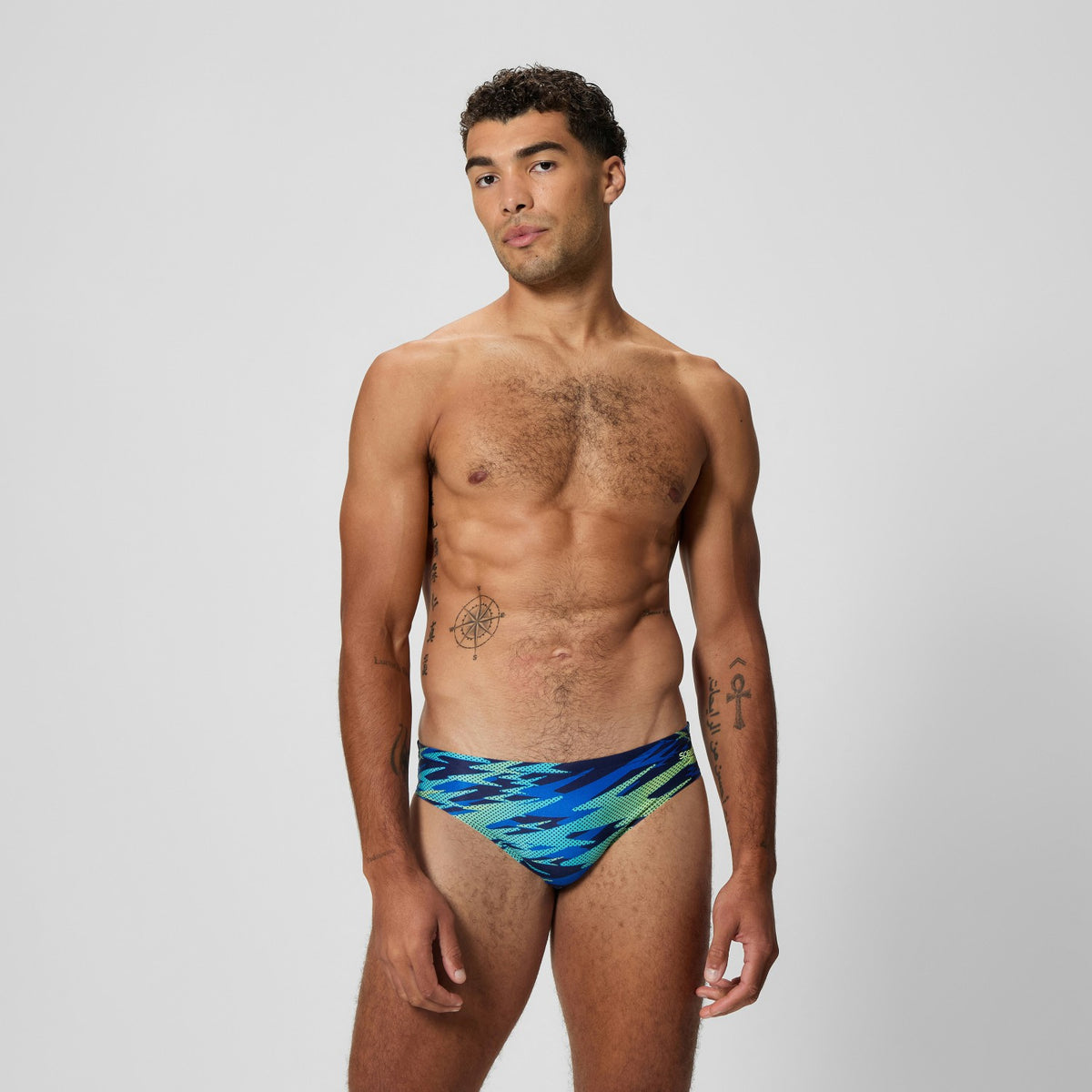 Speedo Hyperboom Printed Brief Navy