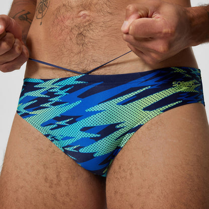 Speedo Hyperboom Printed Brief Navy