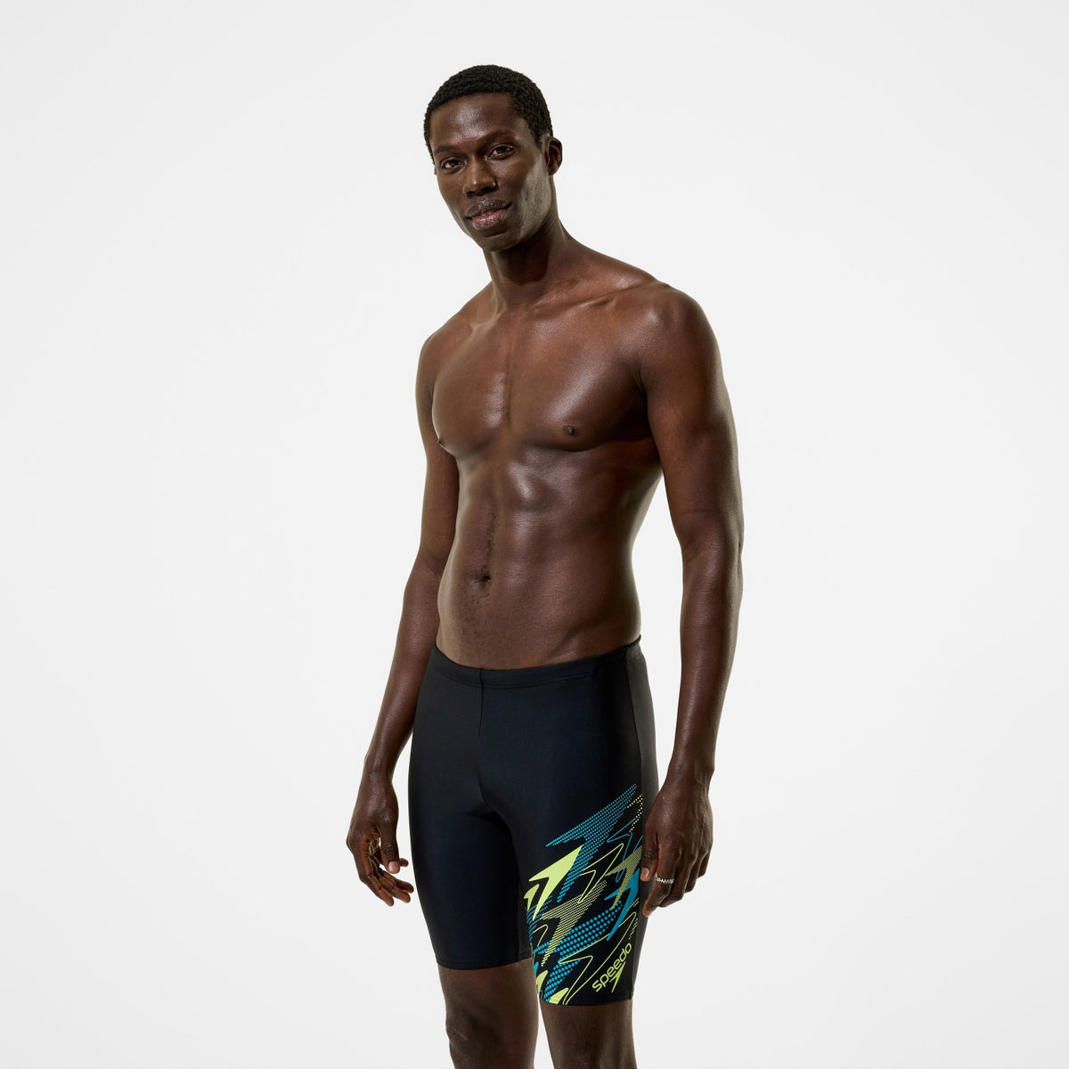 Speedo Medley Logo Jammer Black/Green