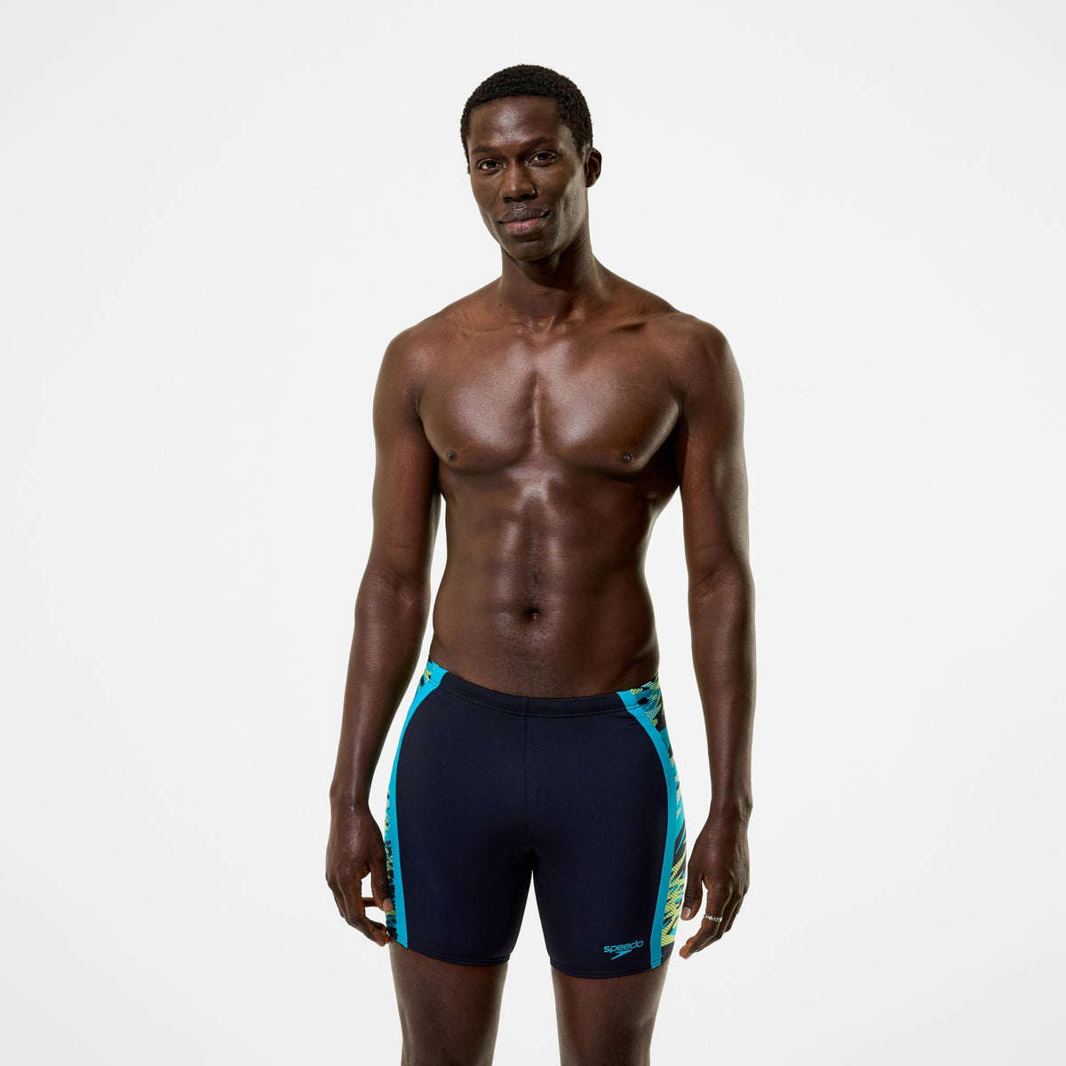 Speedo Hyperboom Splice Mid Jammer Navy/Green
