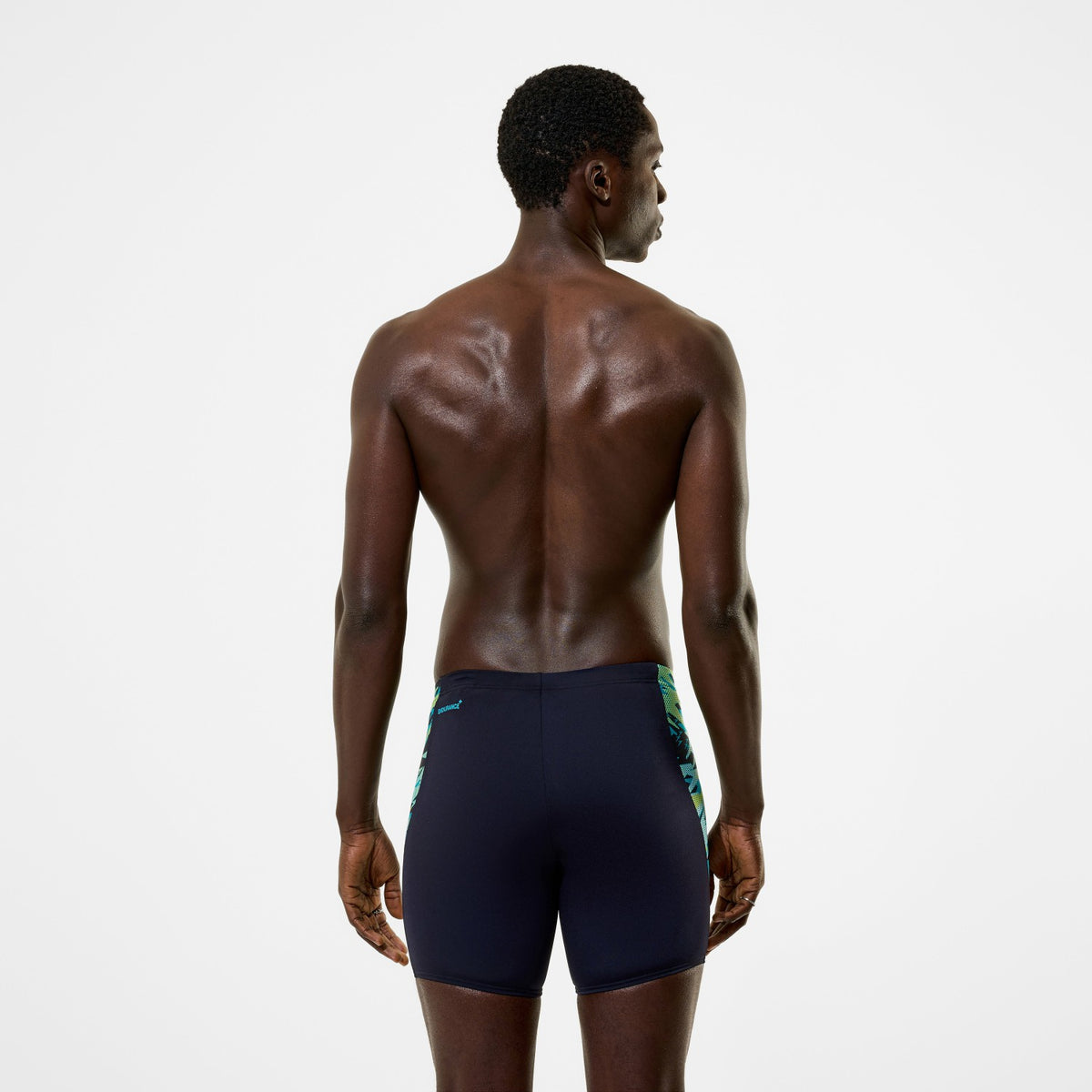 Speedo Hyperboom Splice Mid Jammer Navy/Green