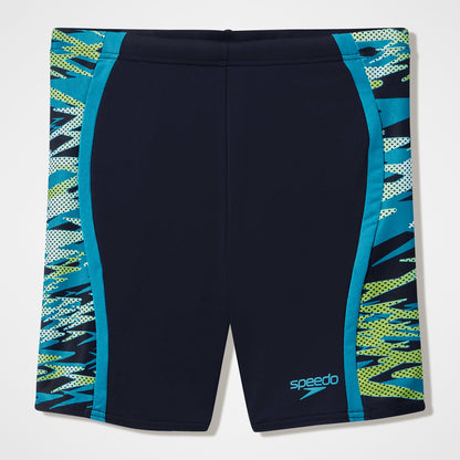 Speedo Hyperboom Splice Mid Jammer Navy/Green