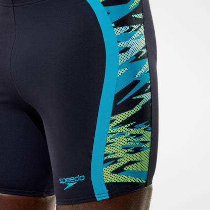 Speedo Hyperboom Splice Mid Jammer Navy/Green