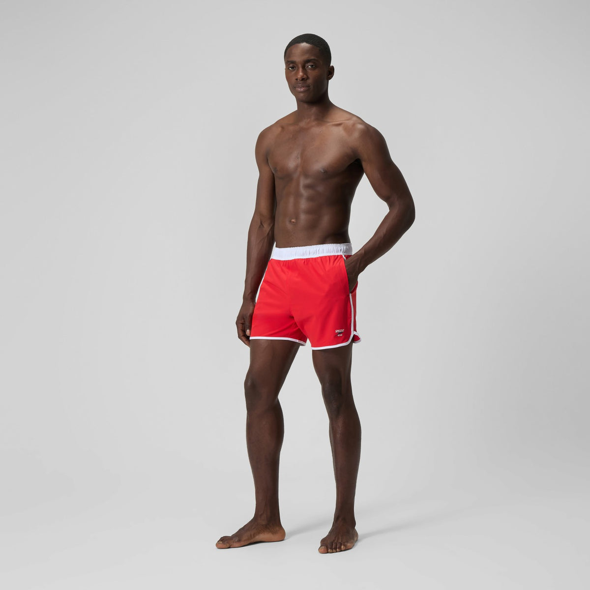 Speedo Jetstream Logo Swim Shorts Red/White