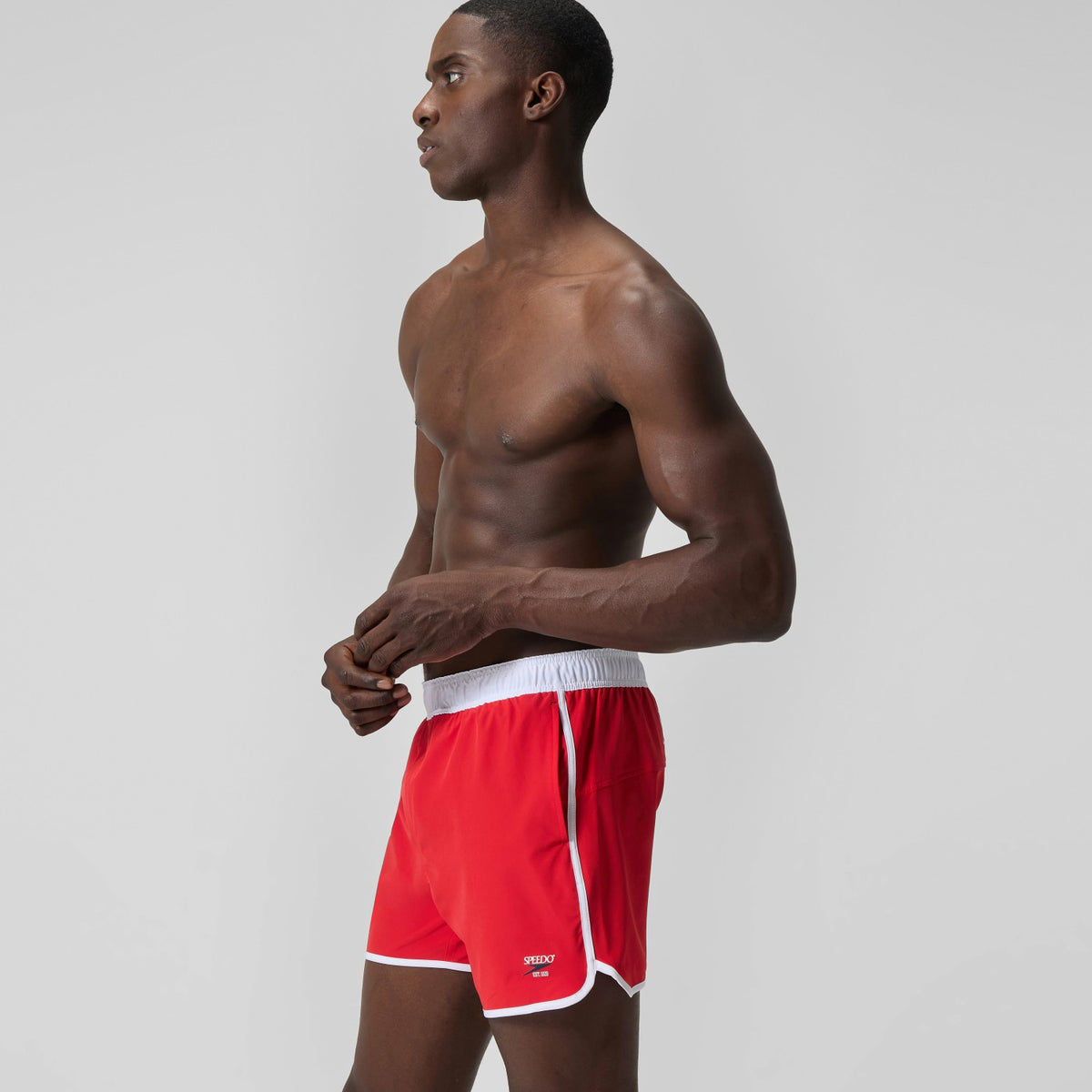 Speedo Jetstream Logo Swim Shorts Red/White