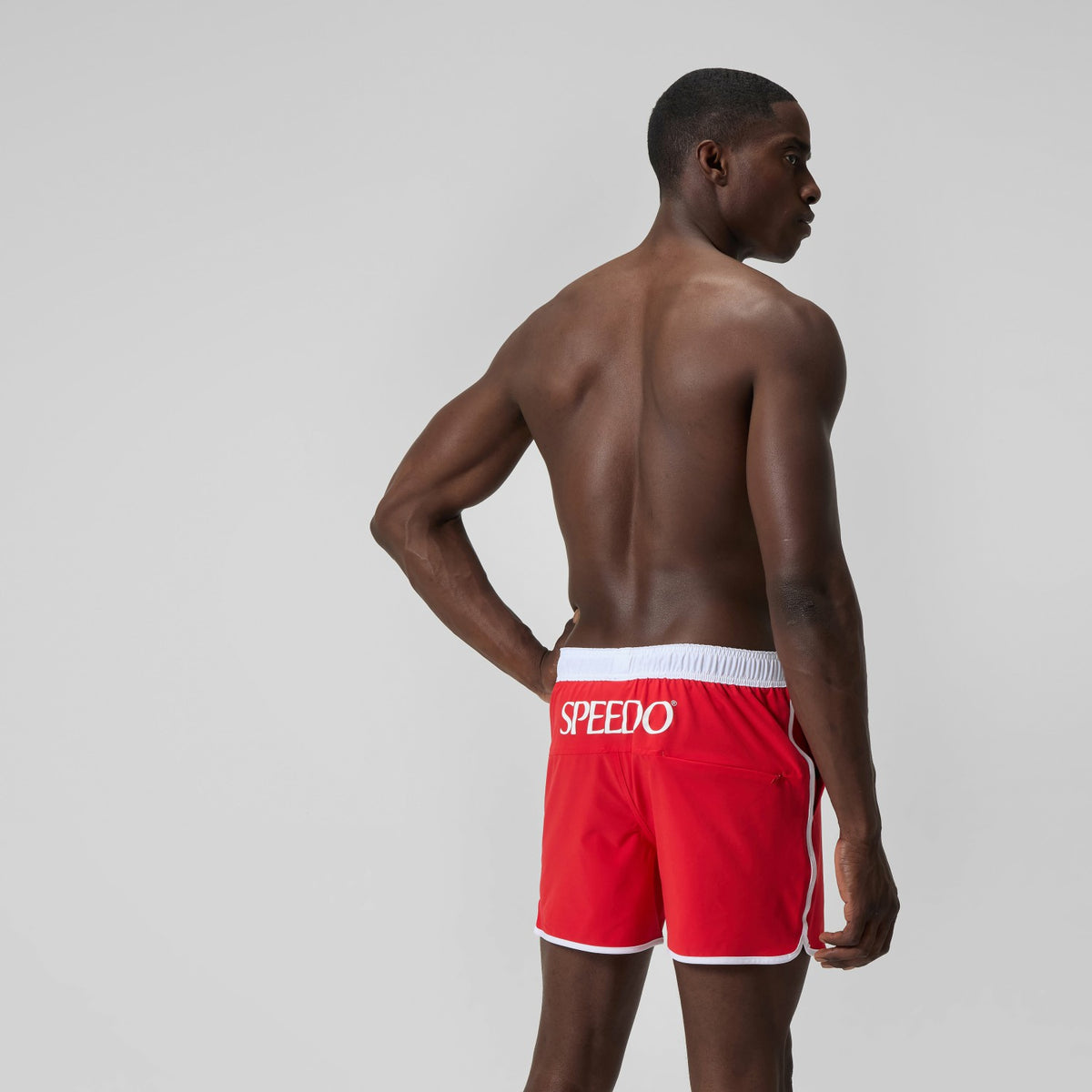 Speedo Jetstream Logo Swim Shorts Red/White
