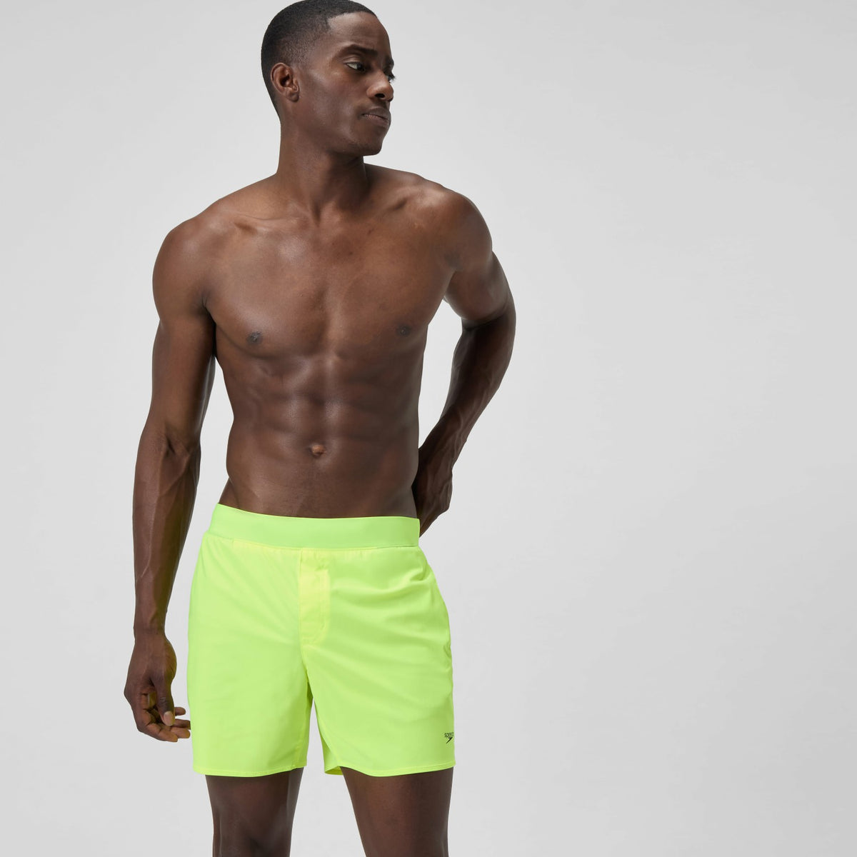 Speedo Lookout Solid Swim Shorts Yellow
