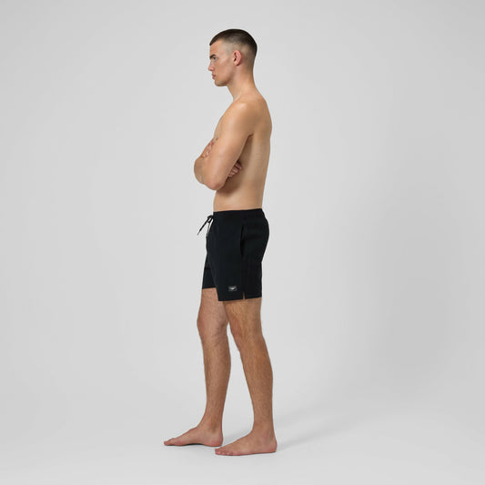 Speedo Classic Solid Redondo Edge Volley Swim Shorts Black