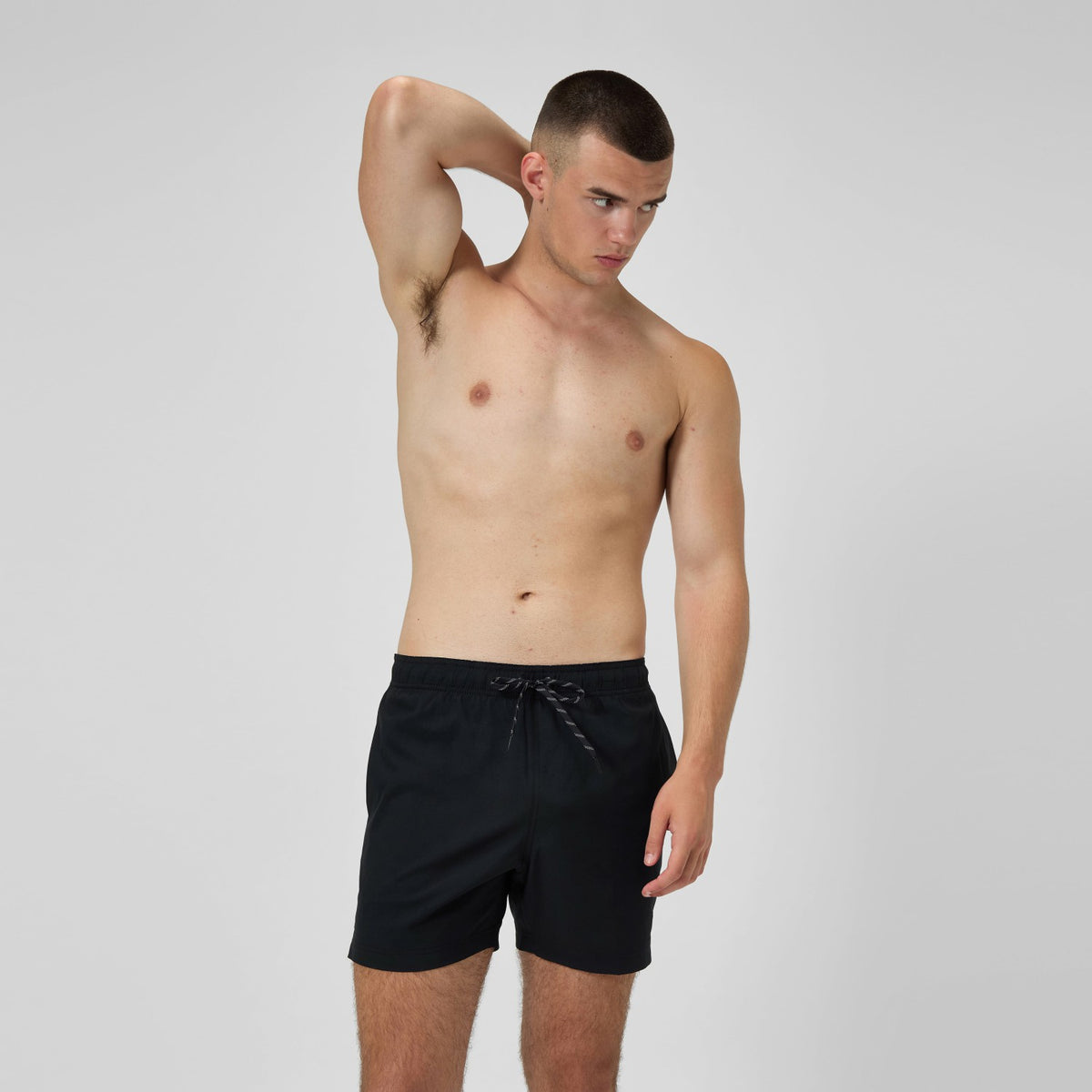 Speedo Classic Solid Redondo Edge Volley Swim Shorts Black