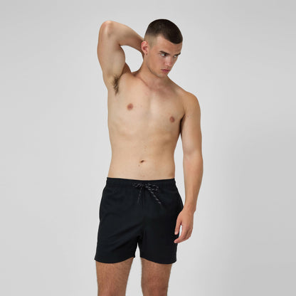 Speedo Classic Solid Redondo Edge Volley Swim Shorts Black