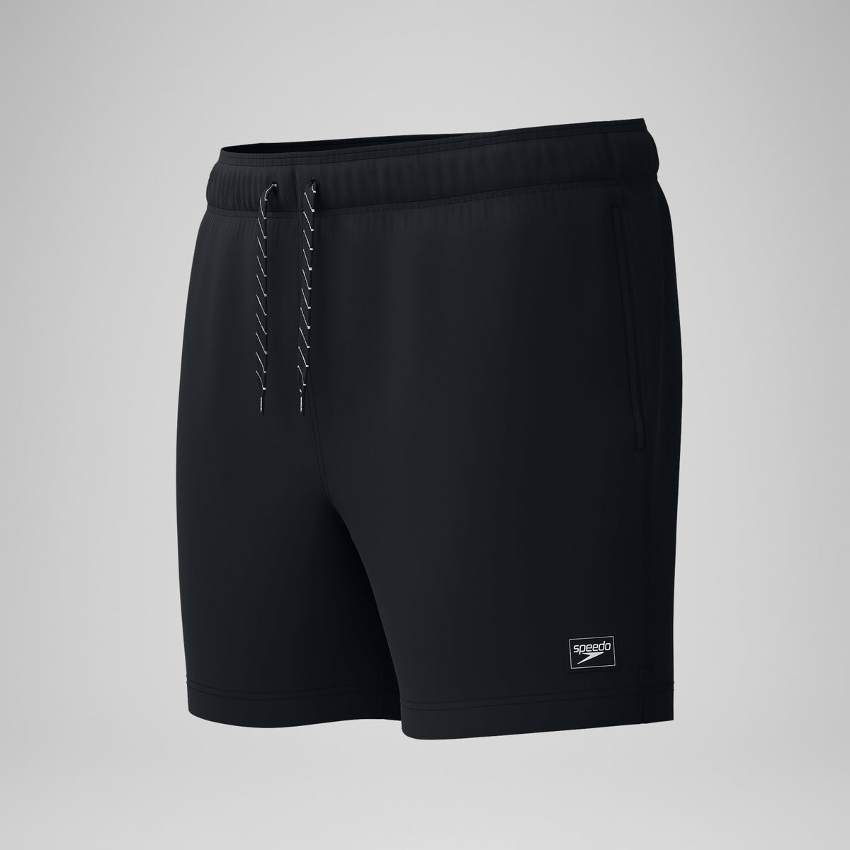 Speedo Classic Solid Redondo Edge Volley Swim Shorts Black