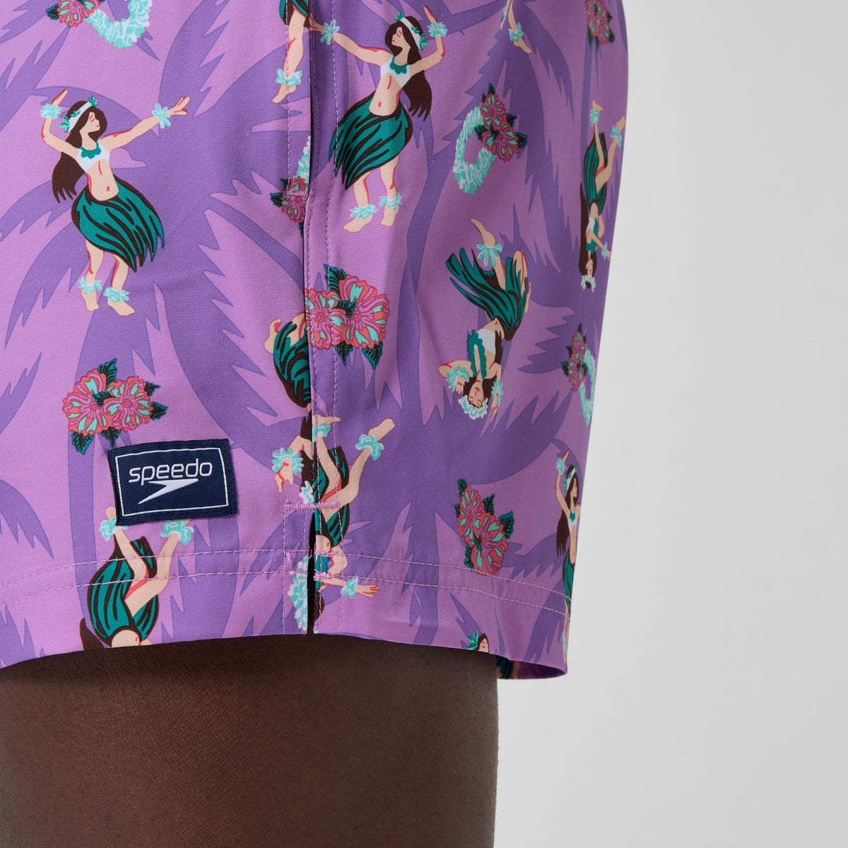 Speedo Printed Redondo Edge Swim Shorts Pink