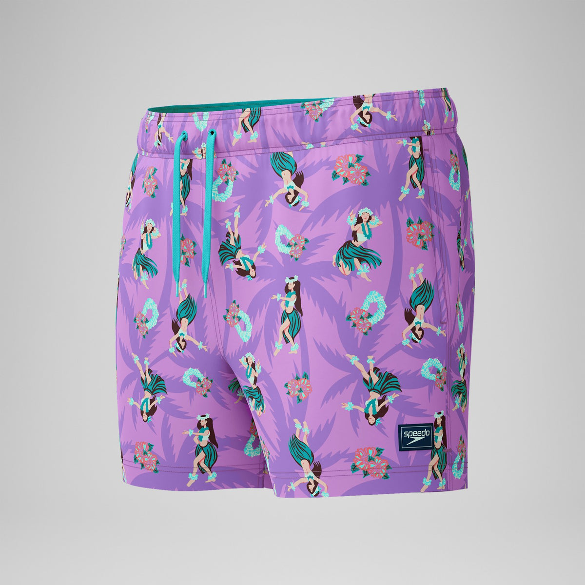 Speedo Printed Redondo Edge Swim Shorts Pink