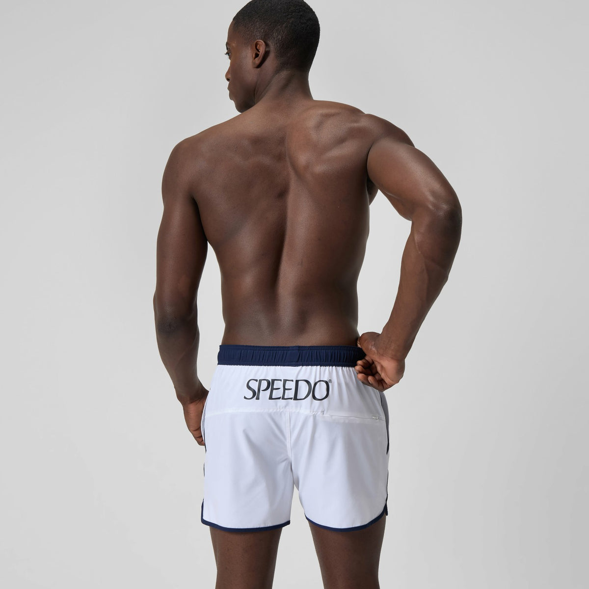 Speedo Jetstream Logo Swim Shorts White/Navy