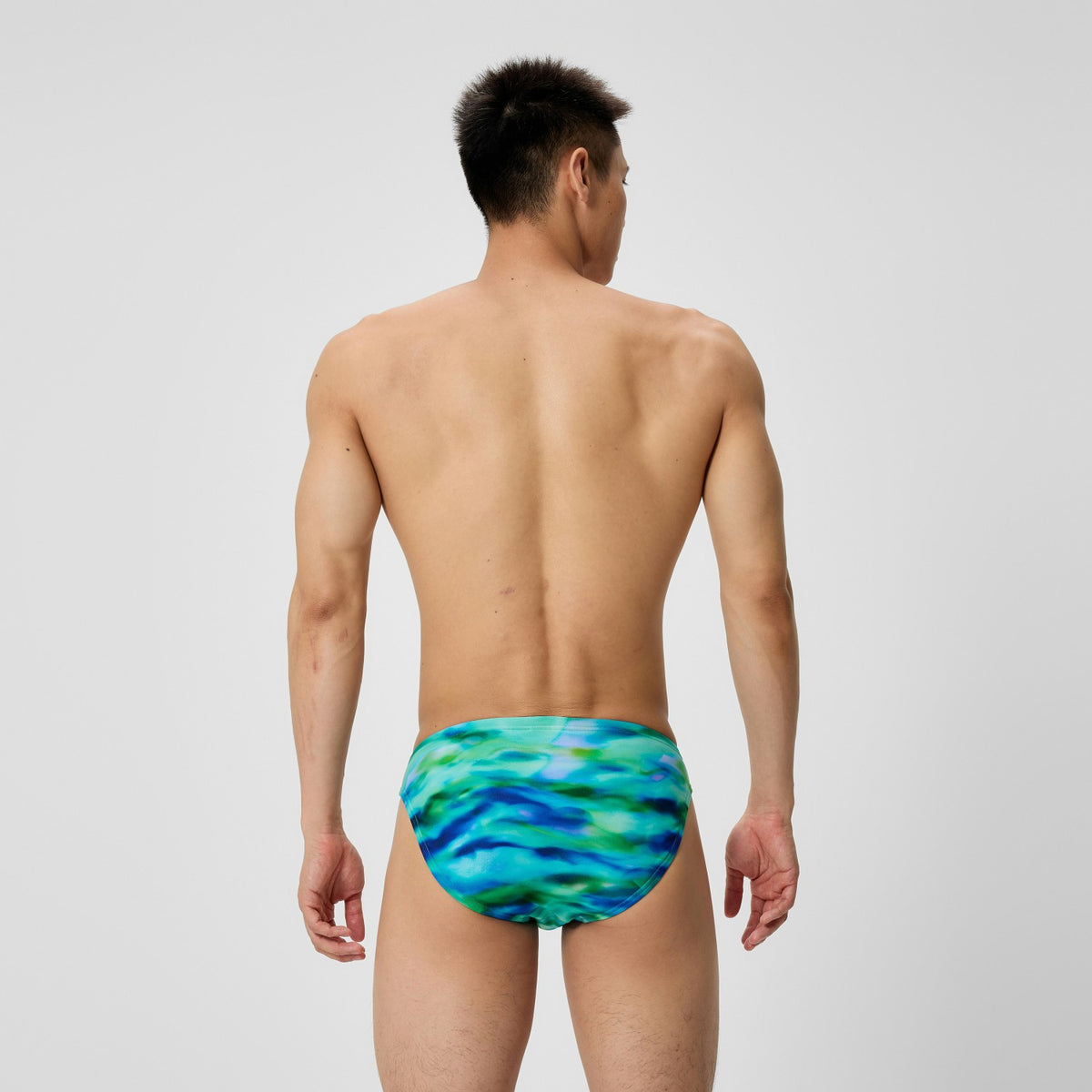 Speedo Club Training Printed Brief Green/Blue