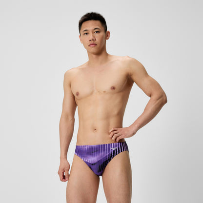 Speedo Club Training Printed Brief Purple
