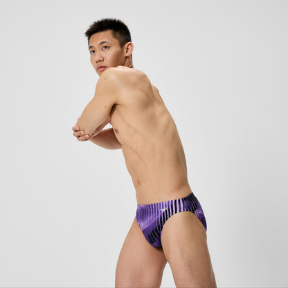 Speedo Club Training Printed Brief Purple