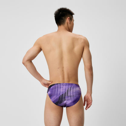 Speedo Club Training Printed Brief Purple