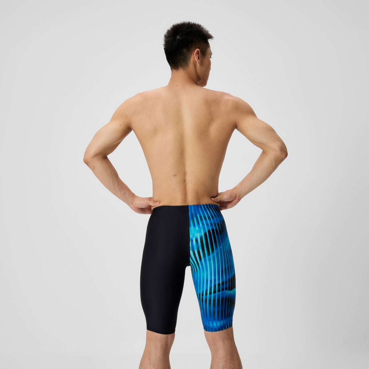 Speedo Club Training Printed Jammer Blue/Black