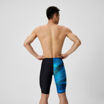 Speedo Club Training Printed Jammer Blue/Black