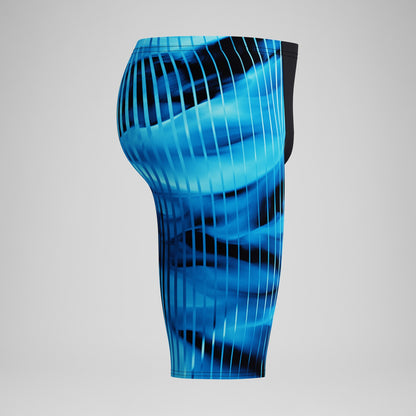 Speedo Club Training Printed Jammer Blue/Black