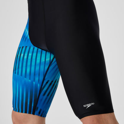 Speedo Club Training Printed Jammer Blue/Black