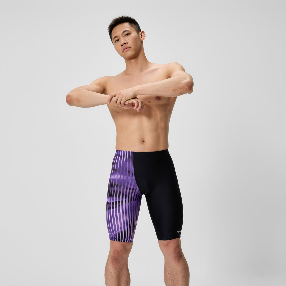 Speedo Club Training Printed Jammer Purple