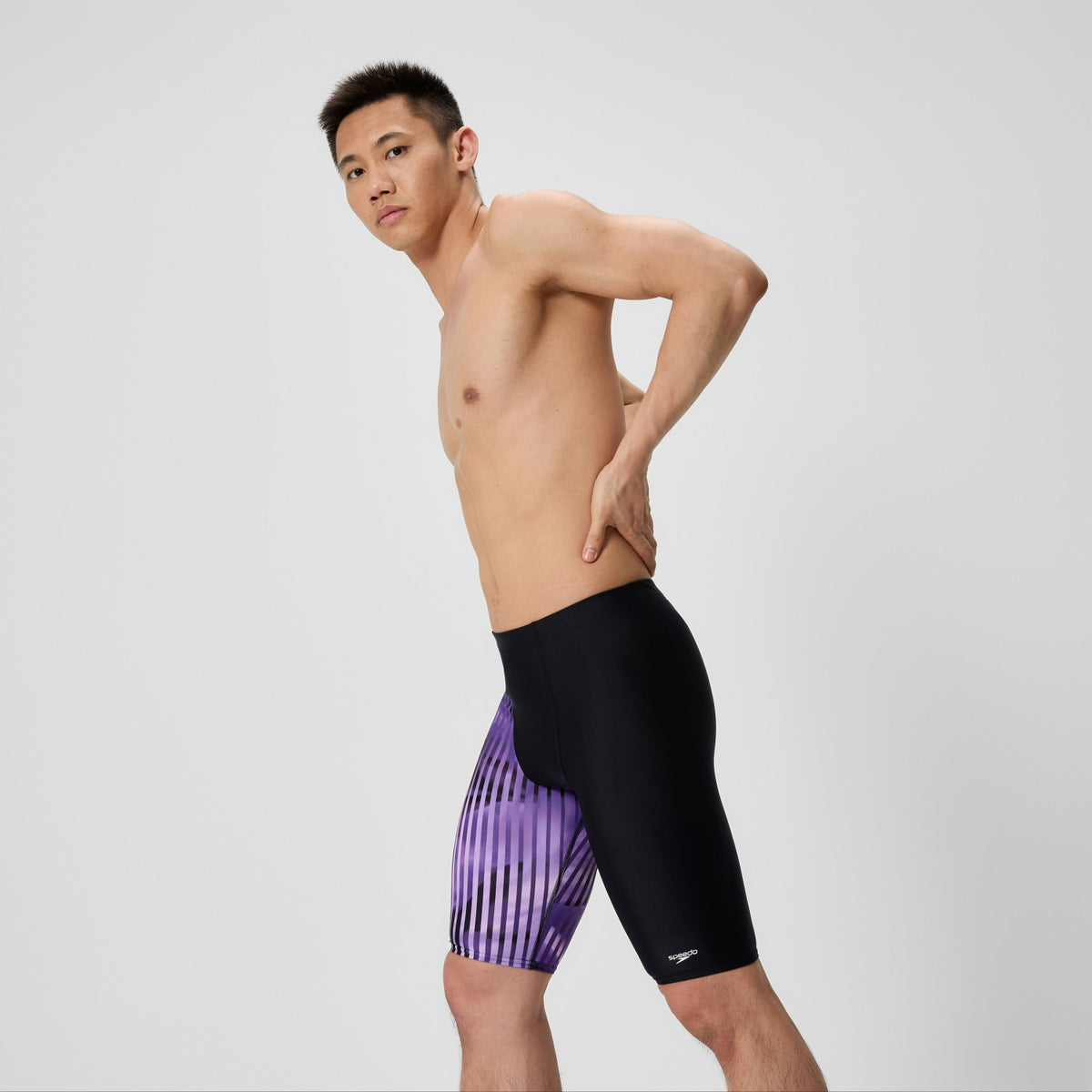 Speedo Club Training Printed Jammer Purple