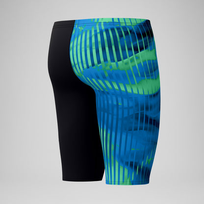 Speedo Club Training Printed Jammer Blue/Black