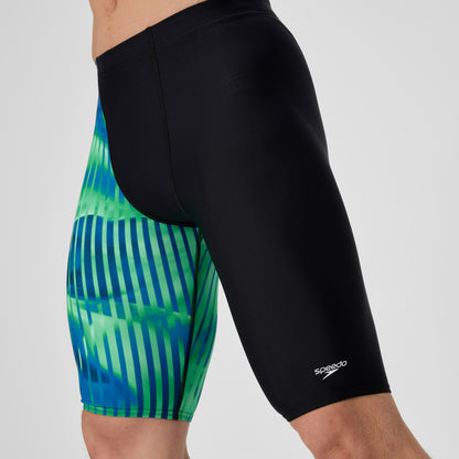 Speedo Club Training Printed Jammer Blue/Black