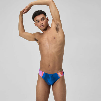 Speedo Print Beachstar Brief Blue/Orange