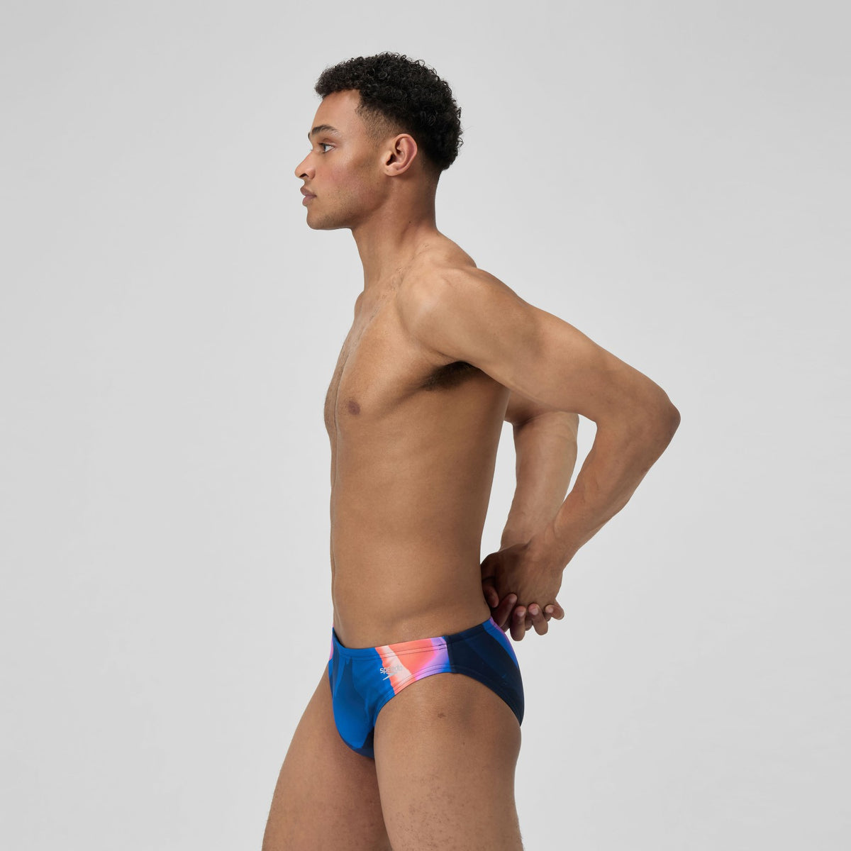 Speedo Print Beachstar Brief Blue/Orange