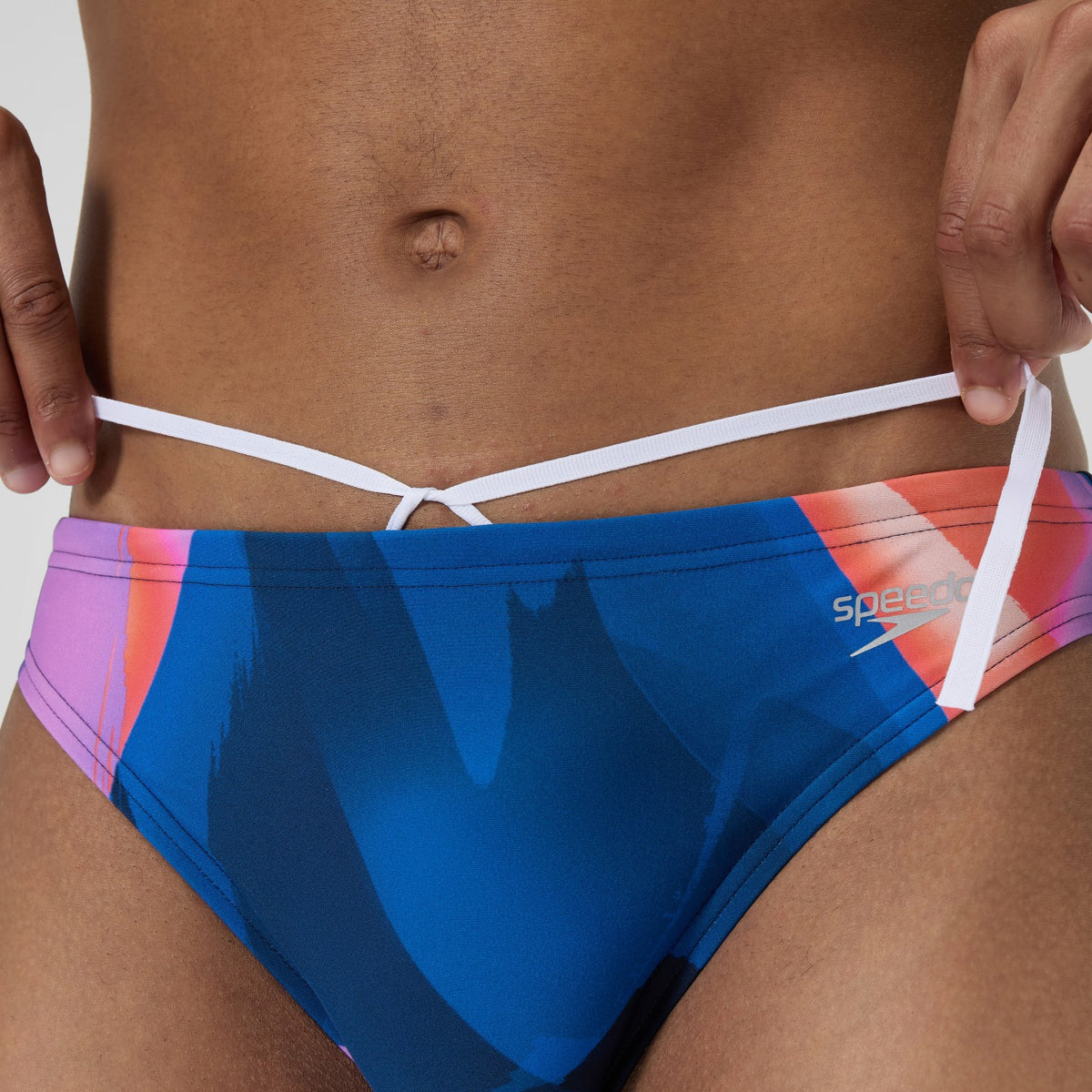 Speedo Print Beachstar Brief Blue/Orange