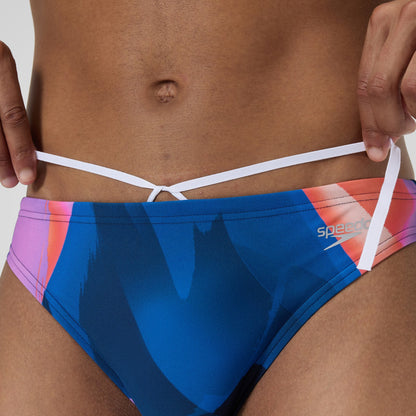Speedo Print Beachstar Brief Blue/Orange